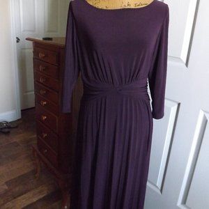 Dark Purple wrap dress
